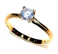 Anello Donna in Oro giallo Cubic Zirconia SOLITARIO ZIRC PI S/Z 2.10 G DRITTO